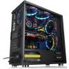 Thermaltake V200 Tempered Glass RGB Edition táp nélküli ablakos Mid Tower számítógépház fekete