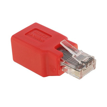 Delock RJ45 crossover CAT5 UTP - RJ45 crossover CAT5 UTP M/F adapter piros