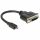 Delock HDMI micro D -> DVI-D M/F adapter 0.2m