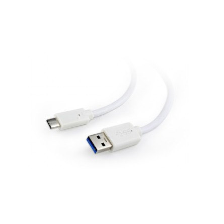 Gembird USB-C -> USB-A 3.0 M/M adatkábel 1m fehér 3A