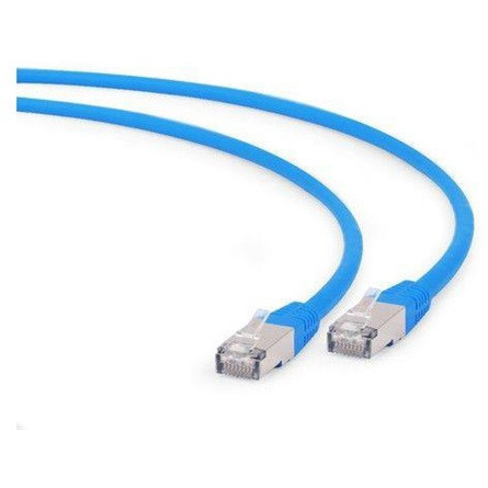 Gembird RJ45 CAT6A S/FTP - RJ45 CAT6A S/FTP M/M adatkábel 0.5m kék LSZH