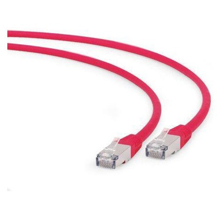 Gembird RJ45 CAT6A S/FTP - RJ45 CAT6A S/FTP M/M adatkábel 0.5m piros LSZH