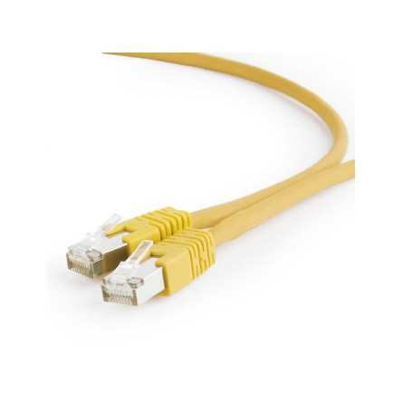 Gembird RJ45 CAT6A S/FTP - RJ45 CAT6A S/FTP M/M adatkábel 0.25m sárga LSZH