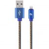 Gembird USB-A 2.0 -> Lightning M/M adatkábel 2m kék farmer Premium