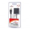 Gembird USB-A 3.0 -> HDMI M/F adapter 0.2m fekete