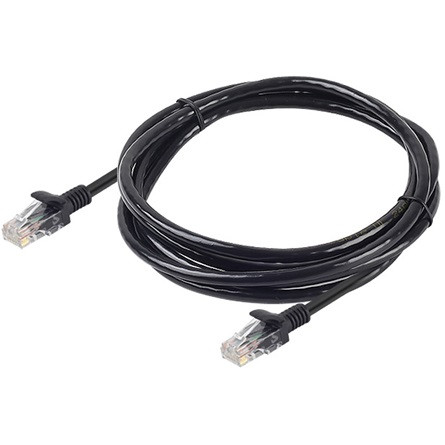 OEM RJ45 CAT6 UTP - RJ45 CAT6 UTP M/M adatkábel 3m fekete LSOH