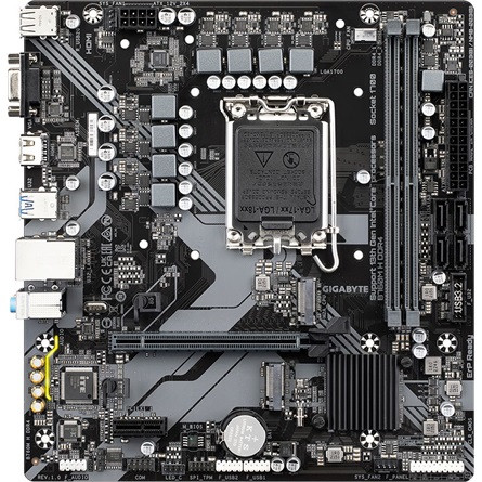 Gigabyte B760M H DDR4 desktop alaplap microATX