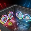 Thermaltake SWAFAN 12 RGB TT Premium Edition (3-Fan Pack) rendszerhűtő ventilátor fehér