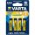 Varta Longlife AAA (R03) alkáli elem 4db