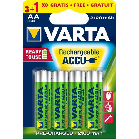 Varta Ready to Use AA (LR6) 2100mAh NiMH akkumulátor 4db (R2U)