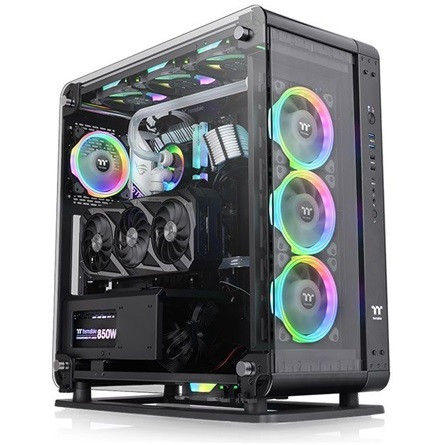 Thermaltake Core P6 TG táp nélküli ablakos MT Mini Tower számítógépház fekete