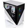 Thermaltake Divider 170 TG Snow táp nélküli ablakos MT Mini Tower számítógépház fehér-fekete