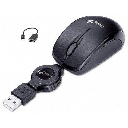 Genius Micro Traveler Black V2 optikai USB egér fekete