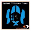 Corepad Logitech G303 Shroud Edition gaming Soft Grips kék