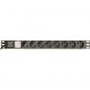 Gembird EG-PDU-014-C14 8db villásdugó CEE 7/3 (EU) rack elosztó 3m fekete 1U