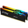 Kingston FURY Beast RGB 32GB 6000MT/s DDR5 memória CL36 Kit of 2 EXPO fekete RGB