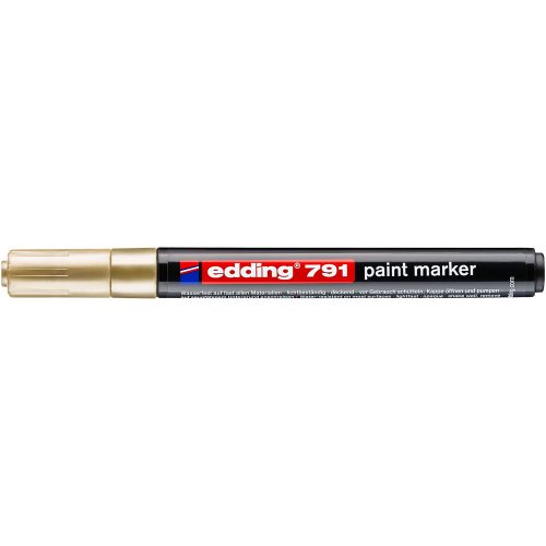 Lakkmarker 1-2mm, kerek Edding 791 arany 