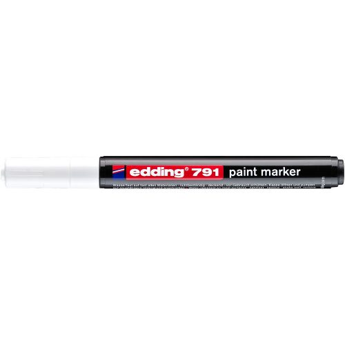 Lakkmarker 1-2mm, kerek Edding 791 fehér 