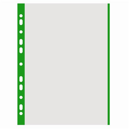 Genotherm, lefűzhető, színes szélű, A4, 40 mikron, narancsos felület, DONAU, zöld