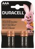 Elem, AAA mikro, 4 db, DURACELL "Basic"