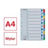 Regiszter, karton, A4, 1-10, ESSELTE "Mylar"