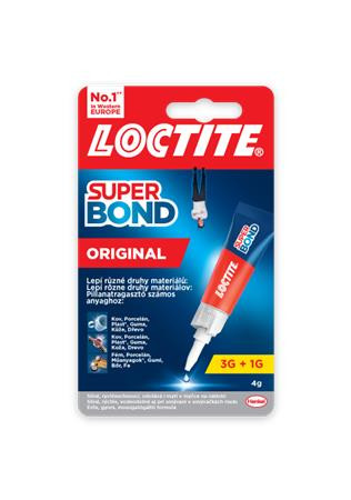 Pillanatragasztó, 4 g, HENKEL "Loctite Super Bond Original"