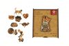 Puzzle, fa, A4, 90 darabos, PANTA PLAST "Cat's Family"