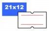 Árazószalag, 21x12 mm, "Motex", csíkos