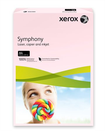 Másolópapír, színes, A4, 80 g, XEROX "Symphony", rózsaszín (pasztell)