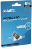 Pendrive, 64GB, USB 3.2, USB-A bemenet/USB-C kimenet, EMTEC "T260C Dual"