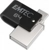 Pendrive, 64GB, USB 2.0, USB-A/microUSB, EMTEC "T260B Mobile&Go"