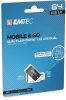 Pendrive, 64GB, USB 2.0, USB-A/microUSB, EMTEC "T260B Mobile&Go"