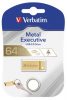 Pendrive, 64GB, USB 3.2, VERBATIM "Executive Metal", arany